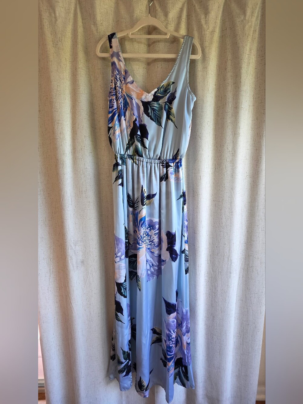 Show Me Your Mumu Kendall Maxi Dress Mint To Be Floral L With Alterations